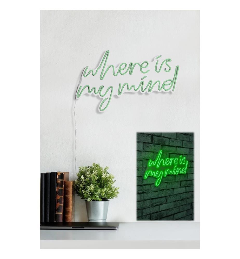 Illuminazione decorativa a LED in plastica, verde, strisce al neon flessibili, tensione di esercizio 12 V CC