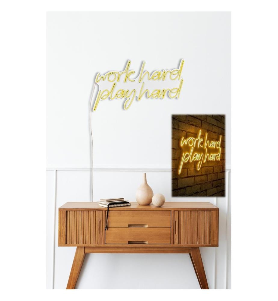Illuminazione decorativa a LED in plastica, strisce al neon flessibili gialle, tensione di esercizio 12 V CC