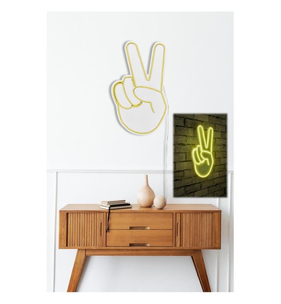 Illuminazione decorativa a LED in plastica, strisce al neon flessibili gialle, tensione di esercizio 12 V CC