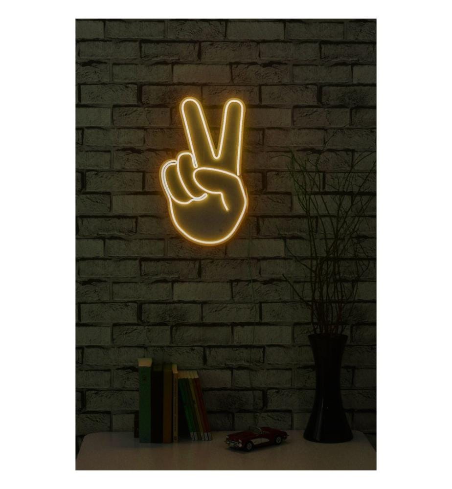 Illuminazione decorativa a LED in plastica, strisce al neon flessibili gialle, tensione di esercizio 12 V CC