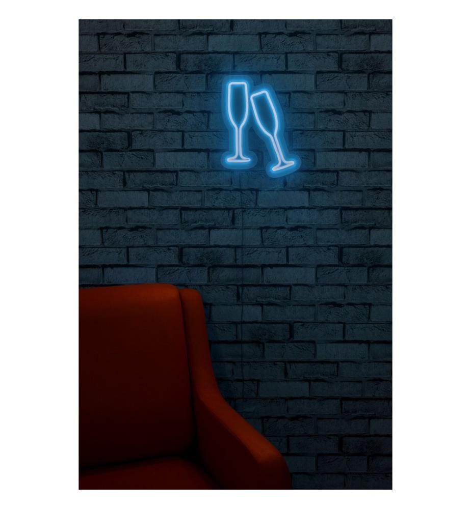 Illuminazione decorativa a LED in plastica, blu, strisce al neon flessibili, tensione di esercizio 12 V CC