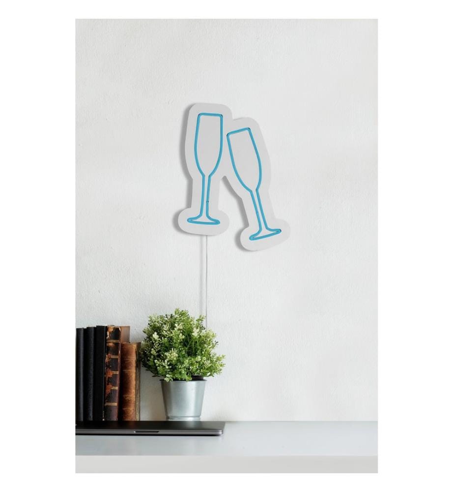 Illuminazione decorativa a LED in plastica, blu, strisce al neon flessibili, tensione di esercizio 12 V CC