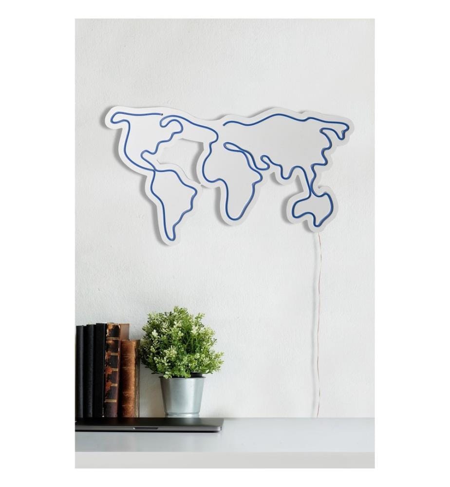 Éclairage décoratif à LED en plastique, bleu, bandes de néon flexibles, tension d'alimentation 12 V