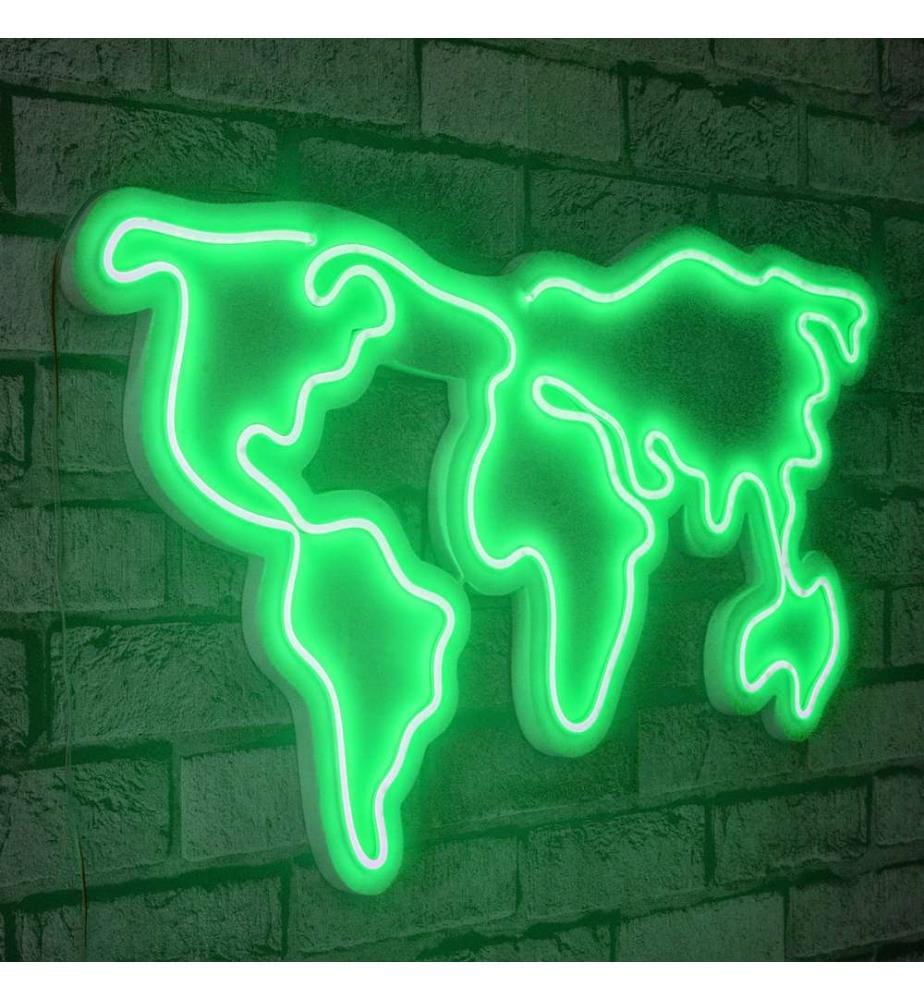 Éclairage décoratif à LED en plastique, vert, bandes de néon flexibles, tension d'alimentation 12 V