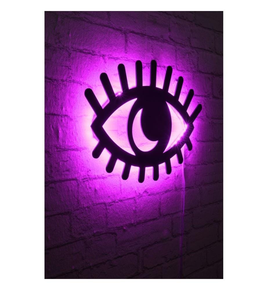 Éclairage décoratif à LED, rose, socle en MDF noir, 60 LEDs/m de bande LED