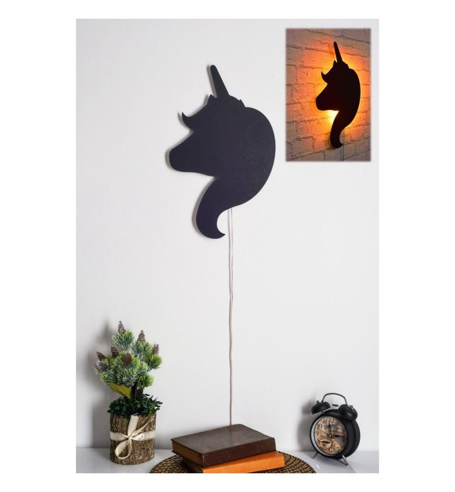 Illuminazione decorativa a LED, base in MDF gialla e nera, strisce LED da 60 LED/m