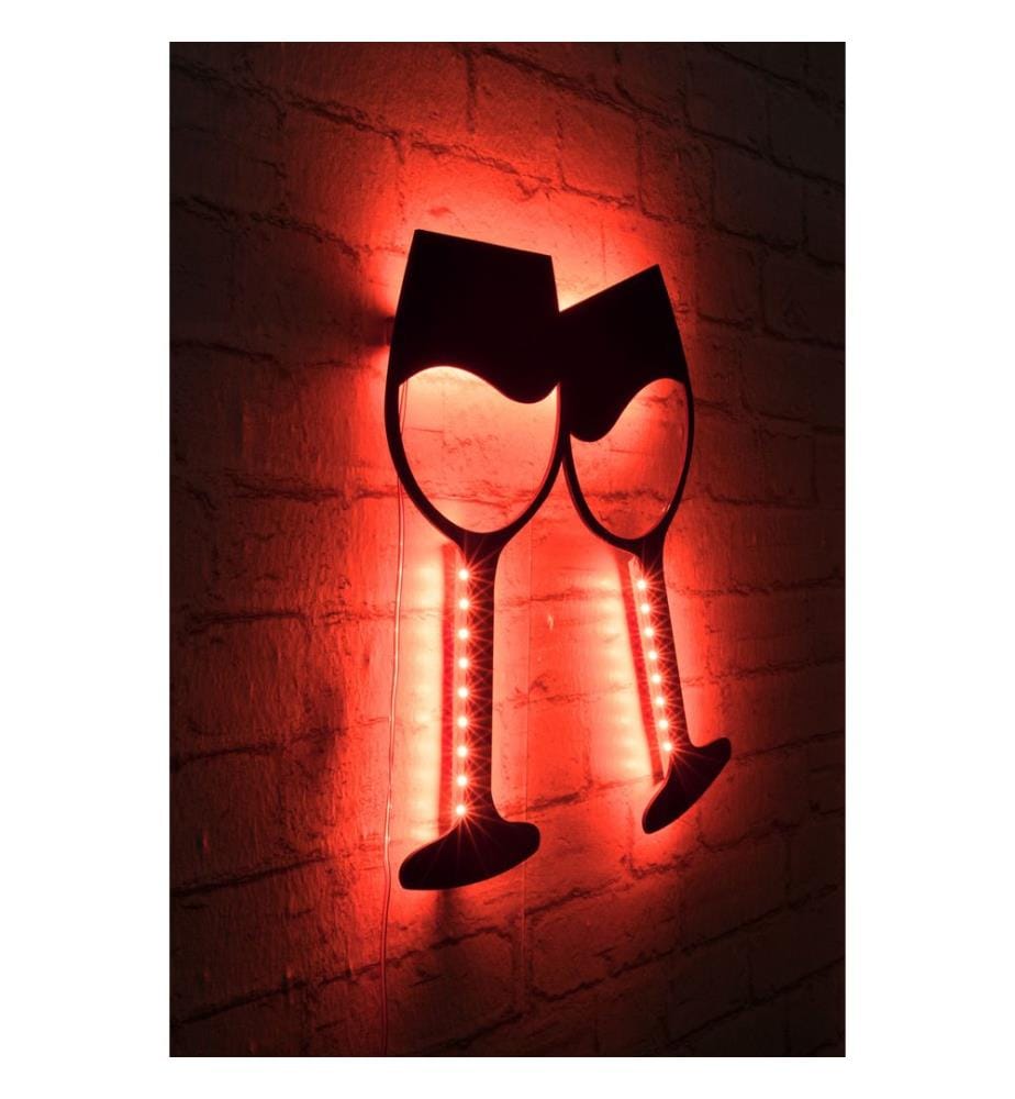 Decorative Led Lighting, Red, Black MDF Board Base, 60 Leds/M Led Stripes