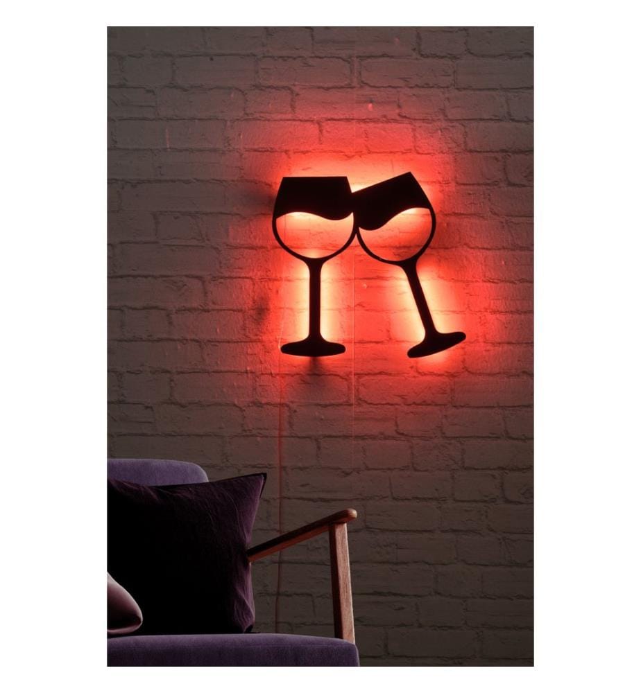 Decorative Led Lighting, Red, Black MDF Board Base, 60 Leds/M Led Stripes