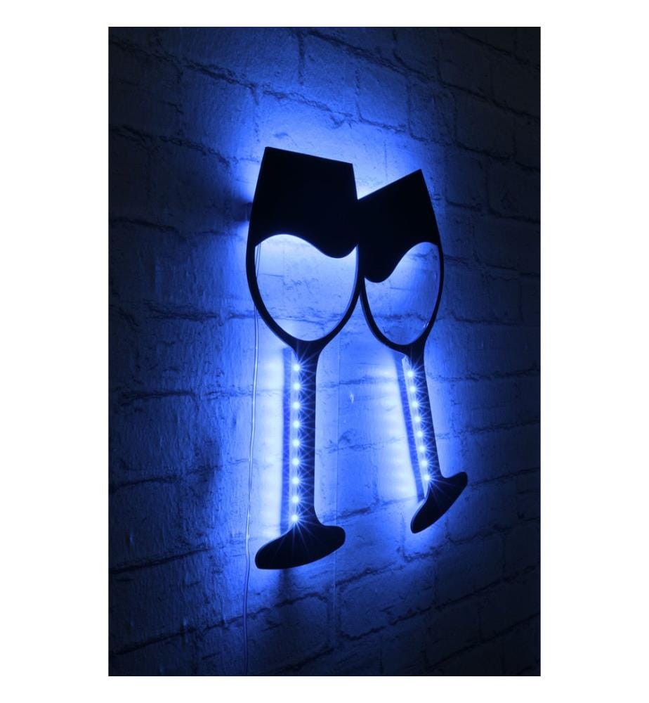 Decorative Led Lighting, Blue, Black MDF Board Base, 60 Leds/M Led Stripes