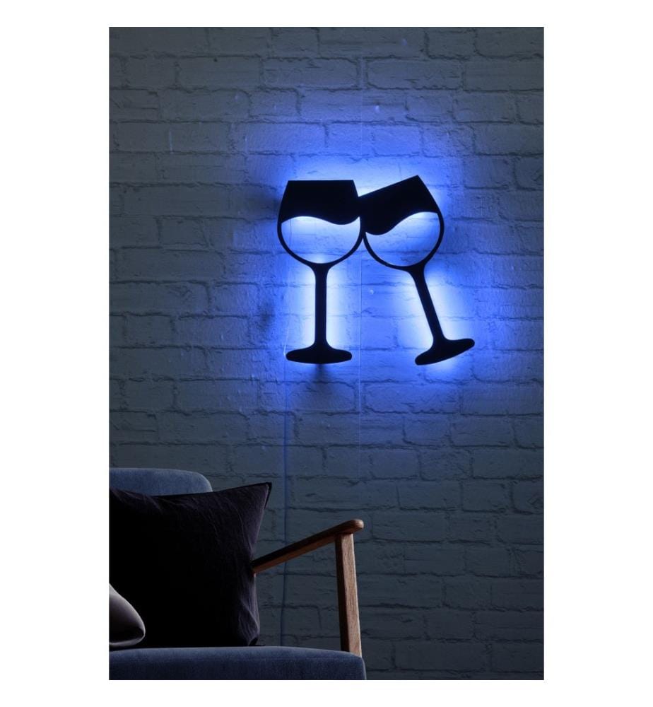 Decorative Led Lighting, Blue, Black MDF Board Base, 60 Leds/M Led Stripes