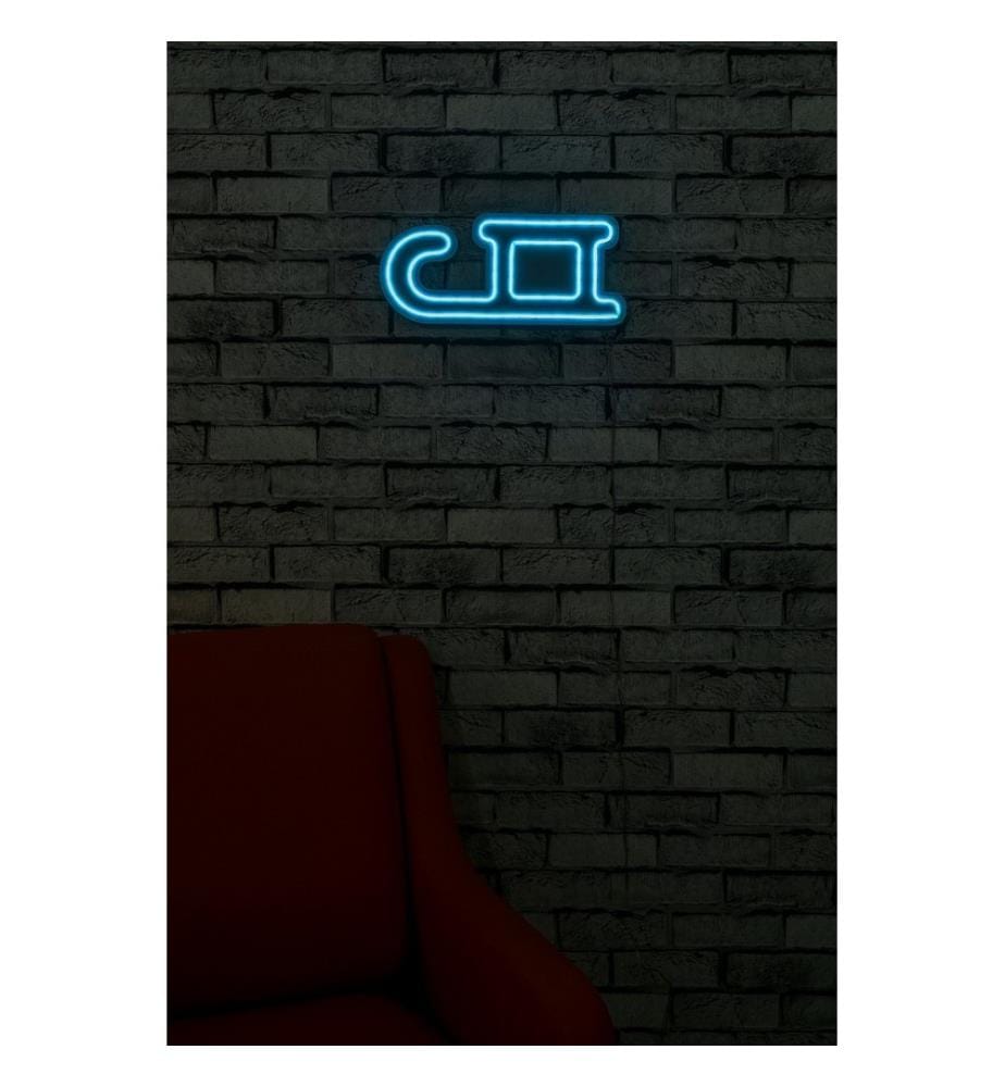 Illuminazione decorativa a LED in plastica, blu, strisce al neon flessibili, tensione di esercizio 12 V CC