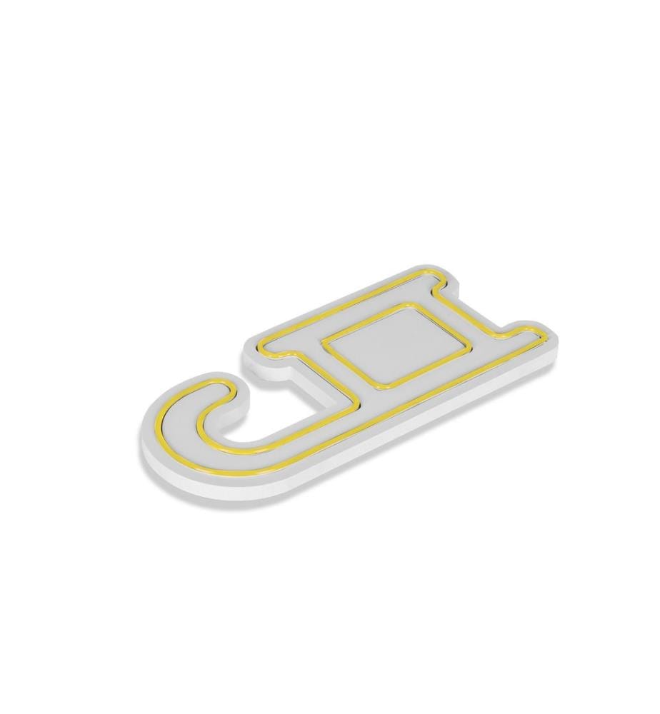 Illuminazione decorativa a LED in plastica, strisce al neon flessibili gialle, tensione di esercizio 12 V CC