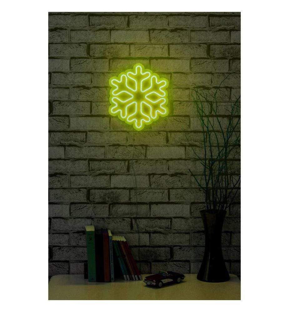 Illuminazione decorativa a LED in plastica, strisce al neon flessibili gialle, tensione di esercizio 12 V CC