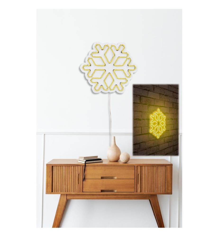 Illuminazione decorativa a LED in plastica, strisce al neon flessibili gialle, tensione di esercizio 12 V CC