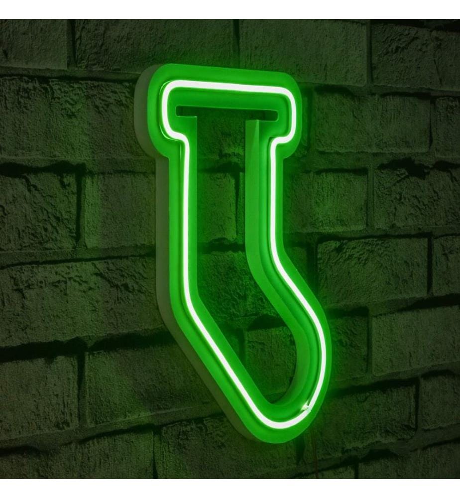 Éclairage décoratif à LED en plastique, vert, bandes de néon flexibles, tension d'alimentation 12 V