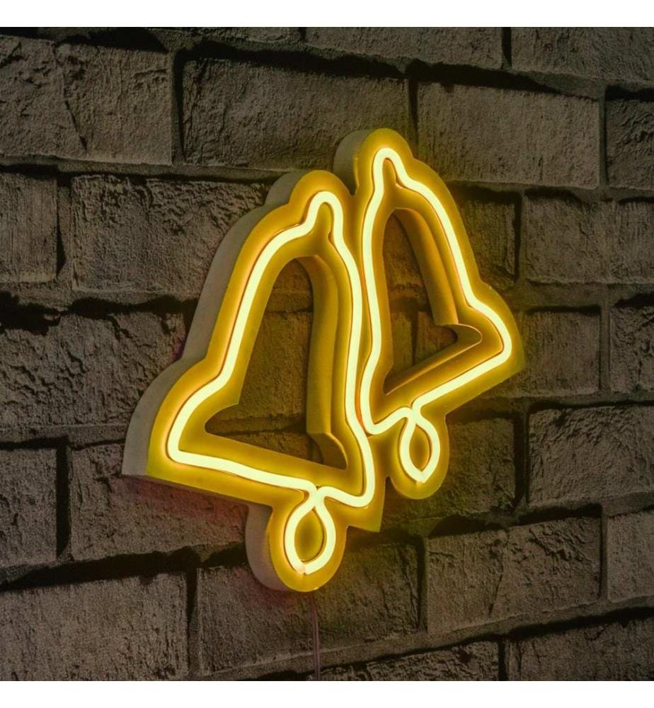 Éclairage décoratif à LED en plastique, jaune, bandes de néon flexibles, tension d'alimentation 12 V