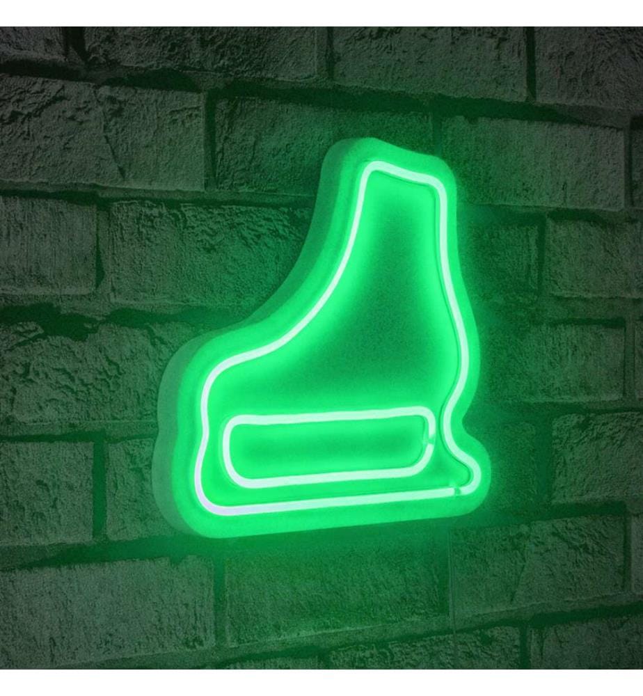 Illuminazione decorativa a LED in plastica, verde, strisce al neon flessibili, tensione di esercizio 12 V CC