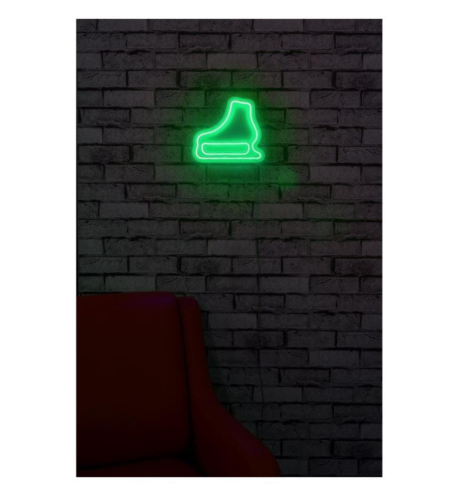 Illuminazione decorativa a LED in plastica, verde, strisce al neon flessibili, tensione di esercizio 12 V CC