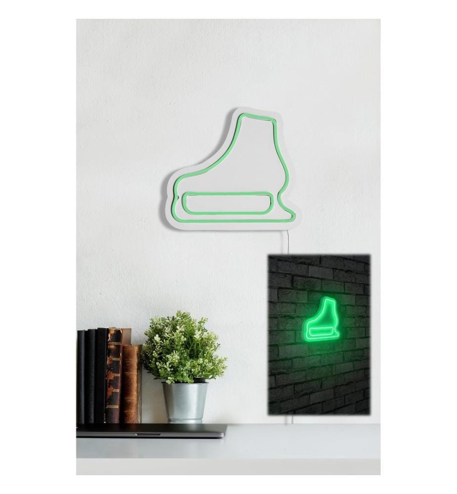 Illuminazione decorativa a LED in plastica, verde, strisce al neon flessibili, tensione di esercizio 12 V CC