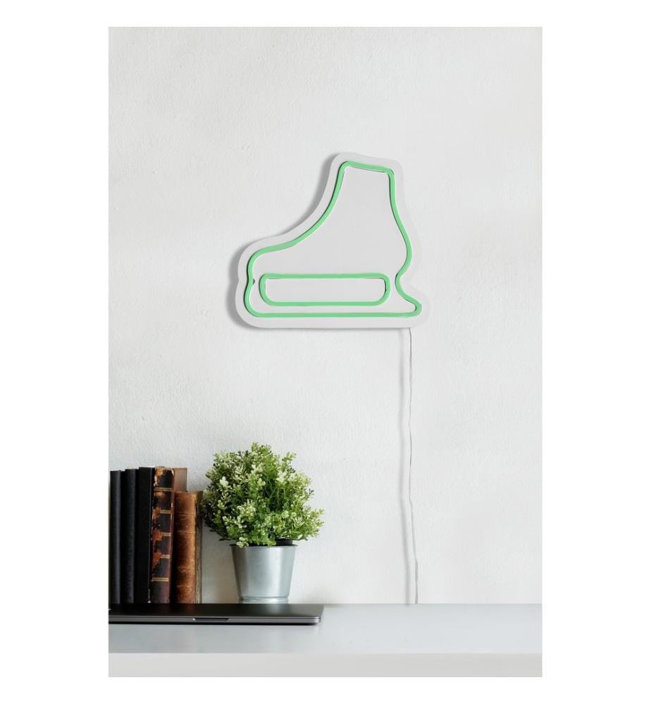 Illuminazione decorativa a LED in plastica, verde, strisce al neon flessibili, tensione di esercizio 12 V CC