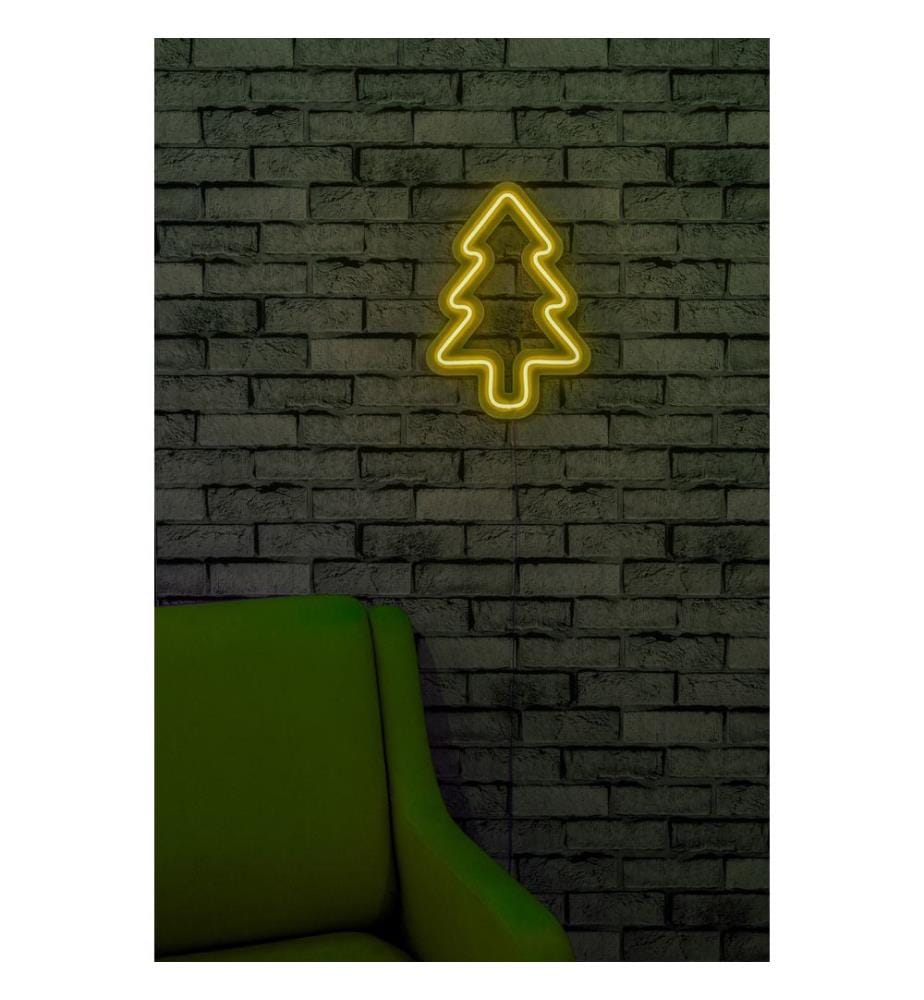 Éclairage décoratif à LED en plastique, jaune, bandes de néon flexibles, tension d'alimentation 12 V