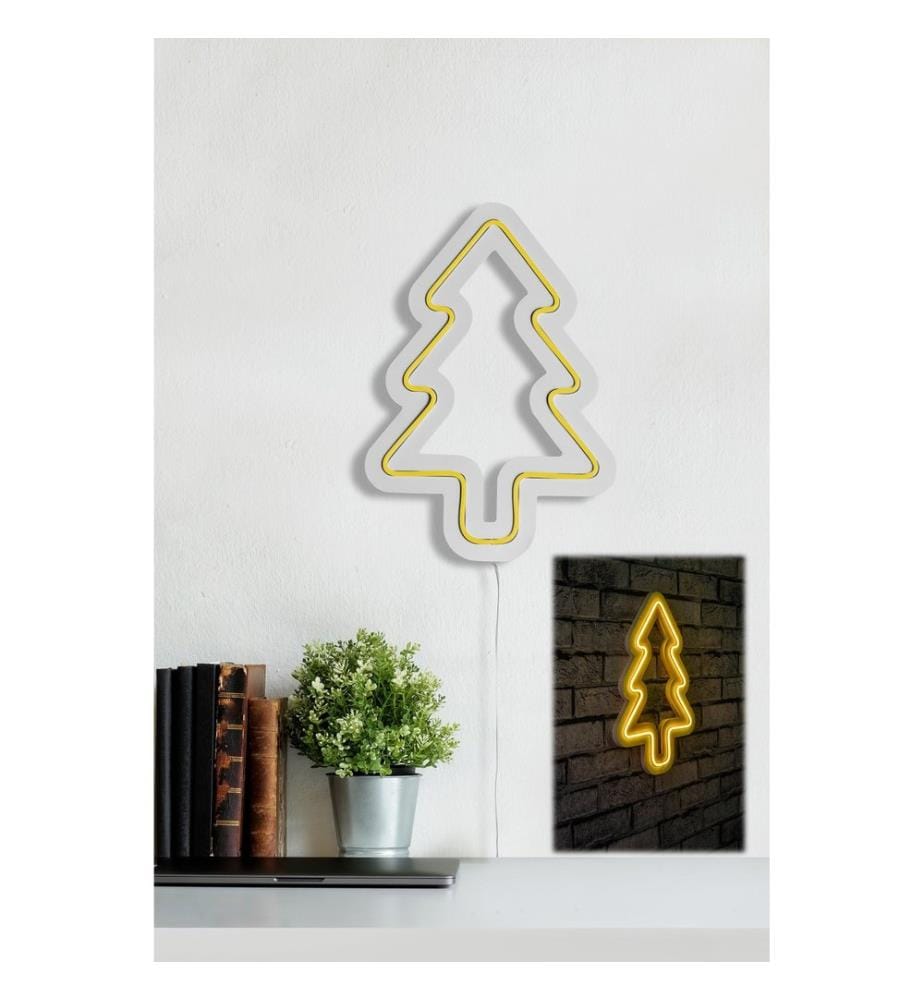 Éclairage décoratif à LED en plastique, jaune, bandes de néon flexibles, tension d'alimentation 12 V