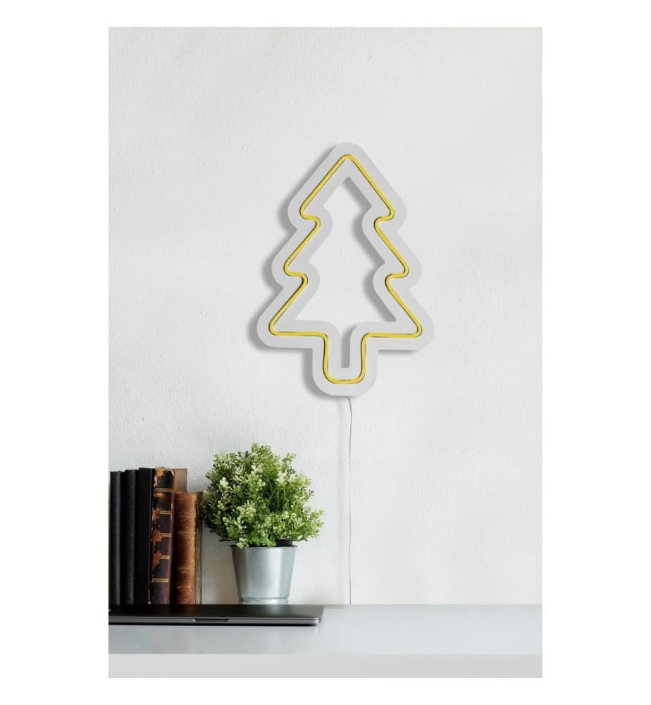 Éclairage décoratif à LED en plastique, jaune, bandes de néon flexibles, tension d'alimentation 12 V
