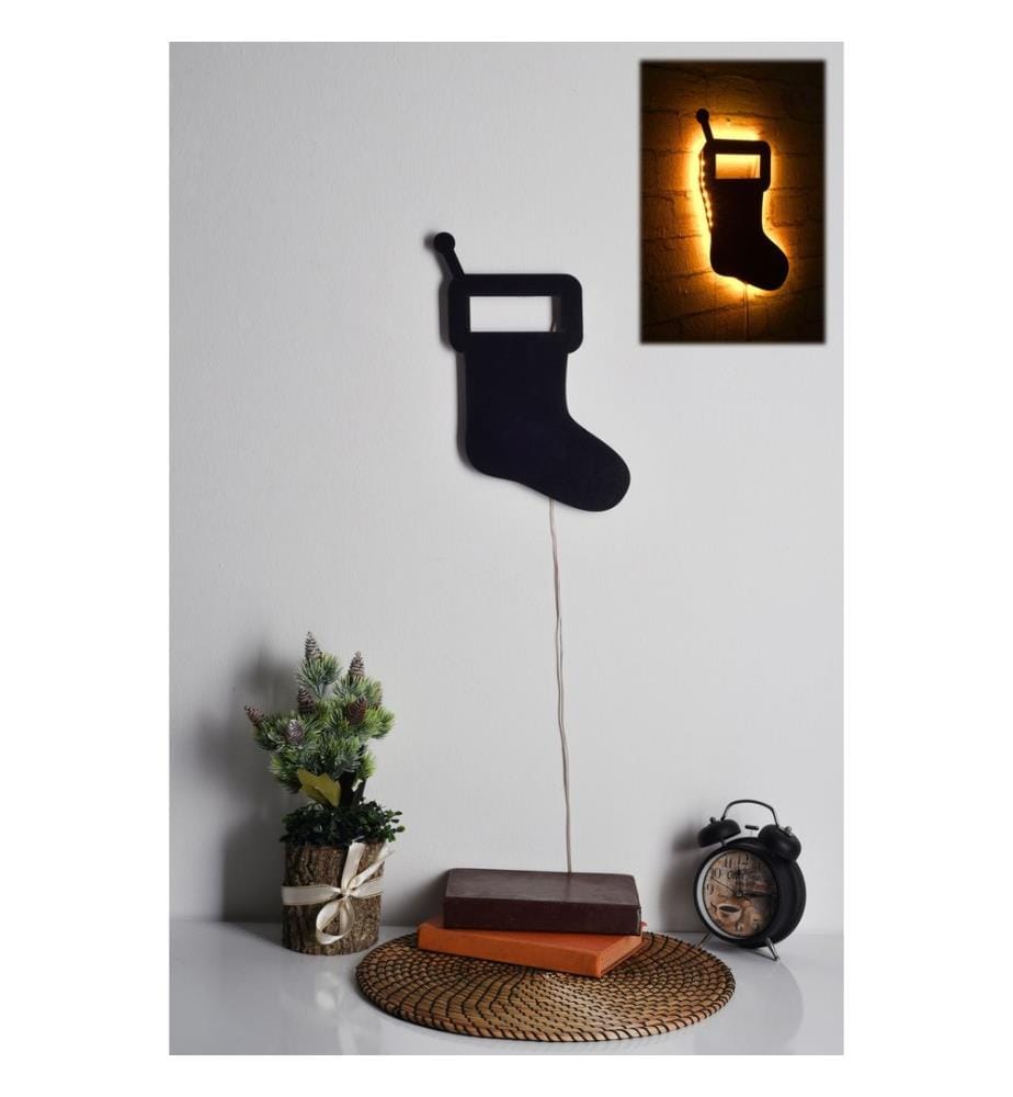 Illuminazione decorativa a LED, base in MDF gialla e nera, strisce LED da 60 LED/m