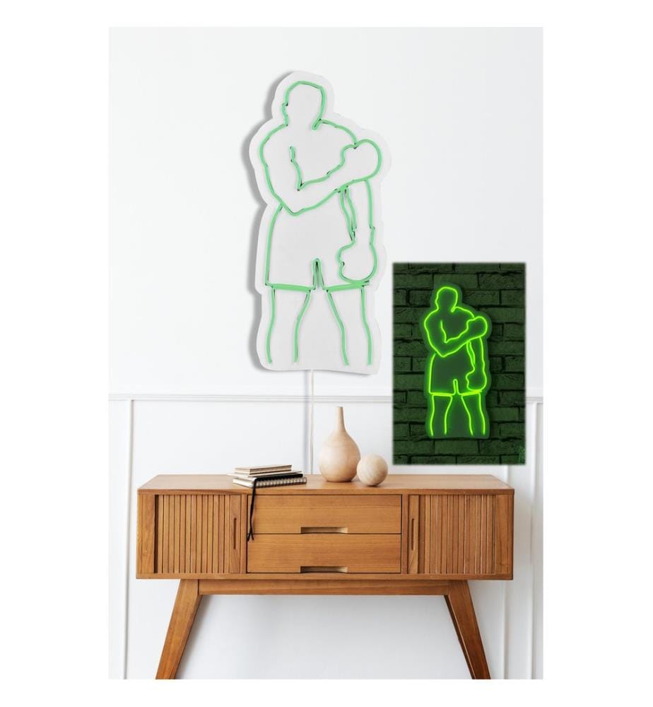 Illuminazione decorativa a LED in plastica, verde, strisce al neon flessibili, tensione di esercizio 12 V CC