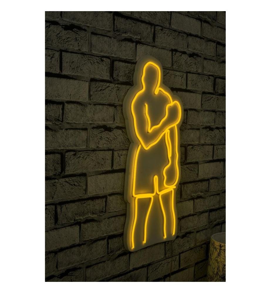 Éclairage décoratif à LED en plastique, jaune, bandes de néon flexibles, tension d'alimentation 12 V