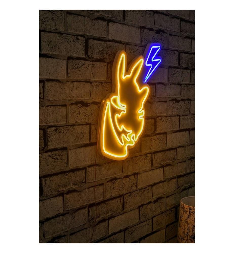 Illuminazione decorativa a LED in plastica, strisce al neon flessibili gialle e blu, tensione di esercizio 12 V CC