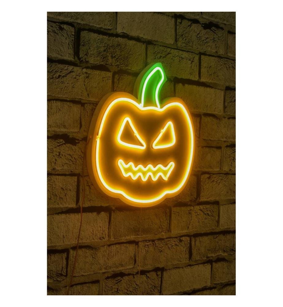 Illuminazione decorativa a LED in plastica, strisce al neon flessibili gialle e verdi, tensione di esercizio 12 V CC