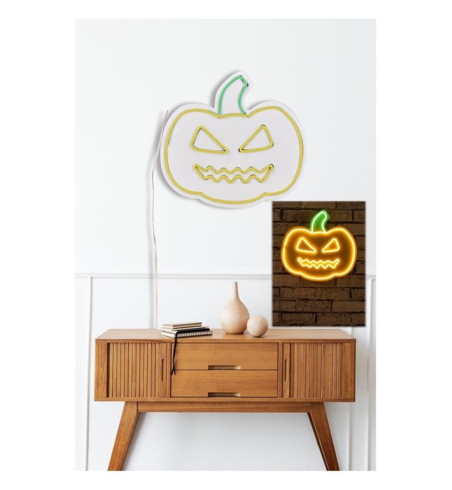 Illuminazione decorativa a LED in plastica, strisce al neon flessibili gialle e verdi, tensione di esercizio 12 V CC