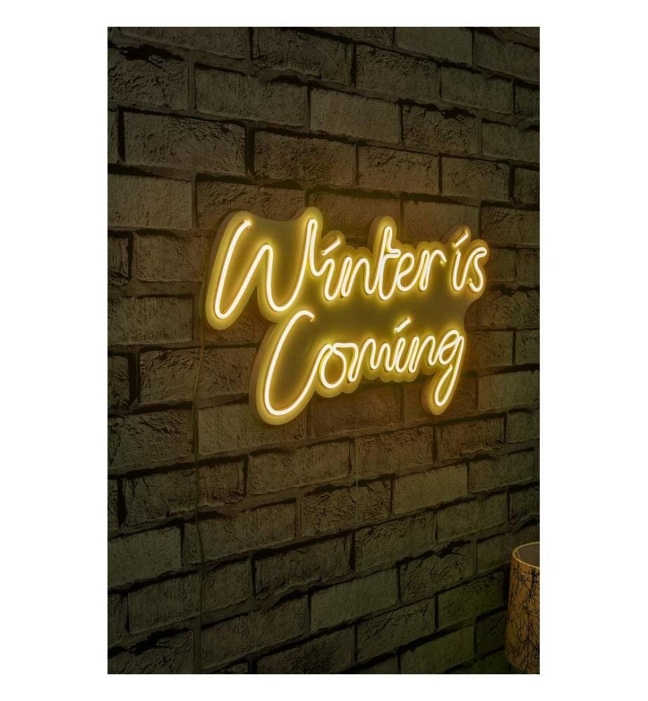 Illuminazione decorativa a LED in plastica, strisce al neon flessibili gialle, tensione di esercizio 12 V CC