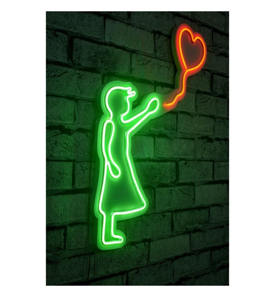 Illuminazione decorativa a LED in plastica, verde, rosso, strisce al neon flessibili, tensione di esercizio 12 V CC