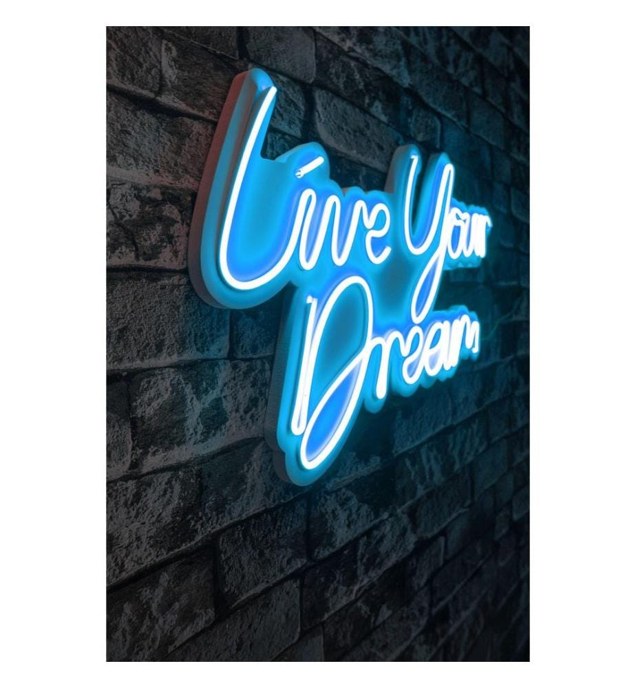 Illuminazione decorativa a LED in plastica, blu, strisce al neon flessibili, tensione di esercizio 12 V CC