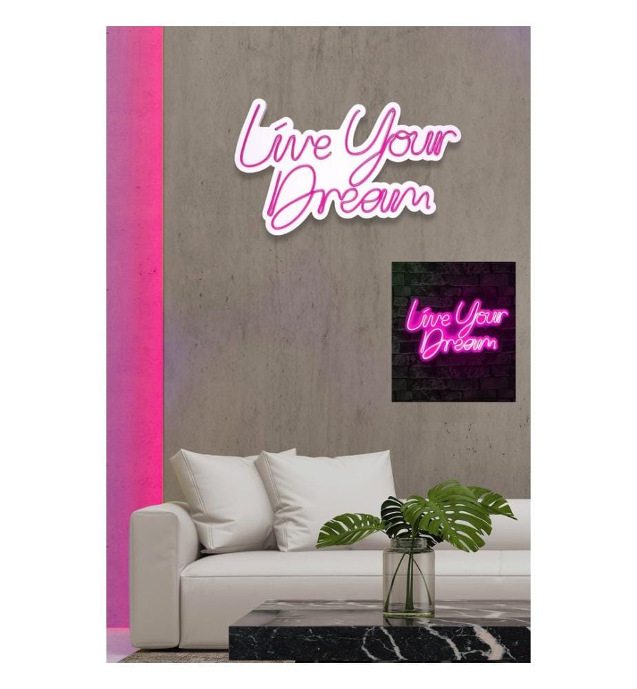 Illuminazione decorativa a LED in plastica, rosa, strisce al neon flessibili, tensione di esercizio 12 V CC