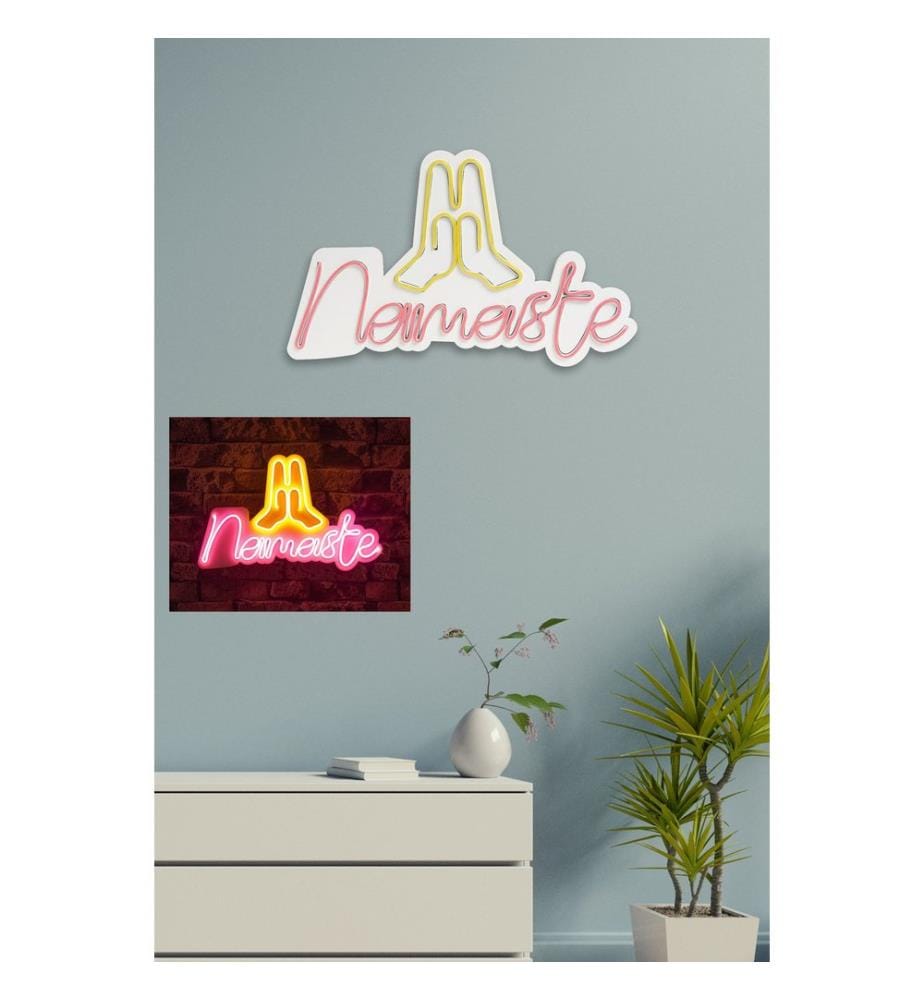 Illuminazione decorativa a LED in plastica, rosa, giallo, strisce al neon flessibili, tensione di esercizio 12 V CC