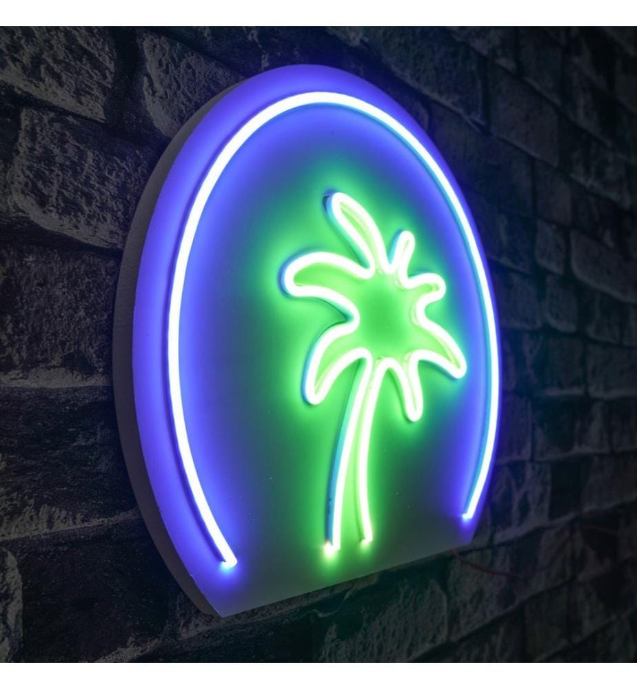 Illuminazione decorativa a LED in plastica, blu, verde, strisce al neon flessibili, tensione di esercizio 12 V CC