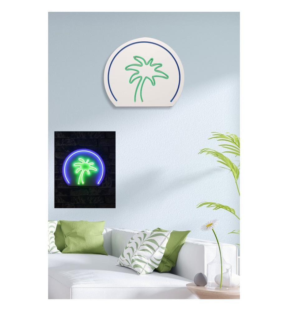 Illuminazione decorativa a LED in plastica, blu, verde, strisce al neon flessibili, tensione di esercizio 12 V CC