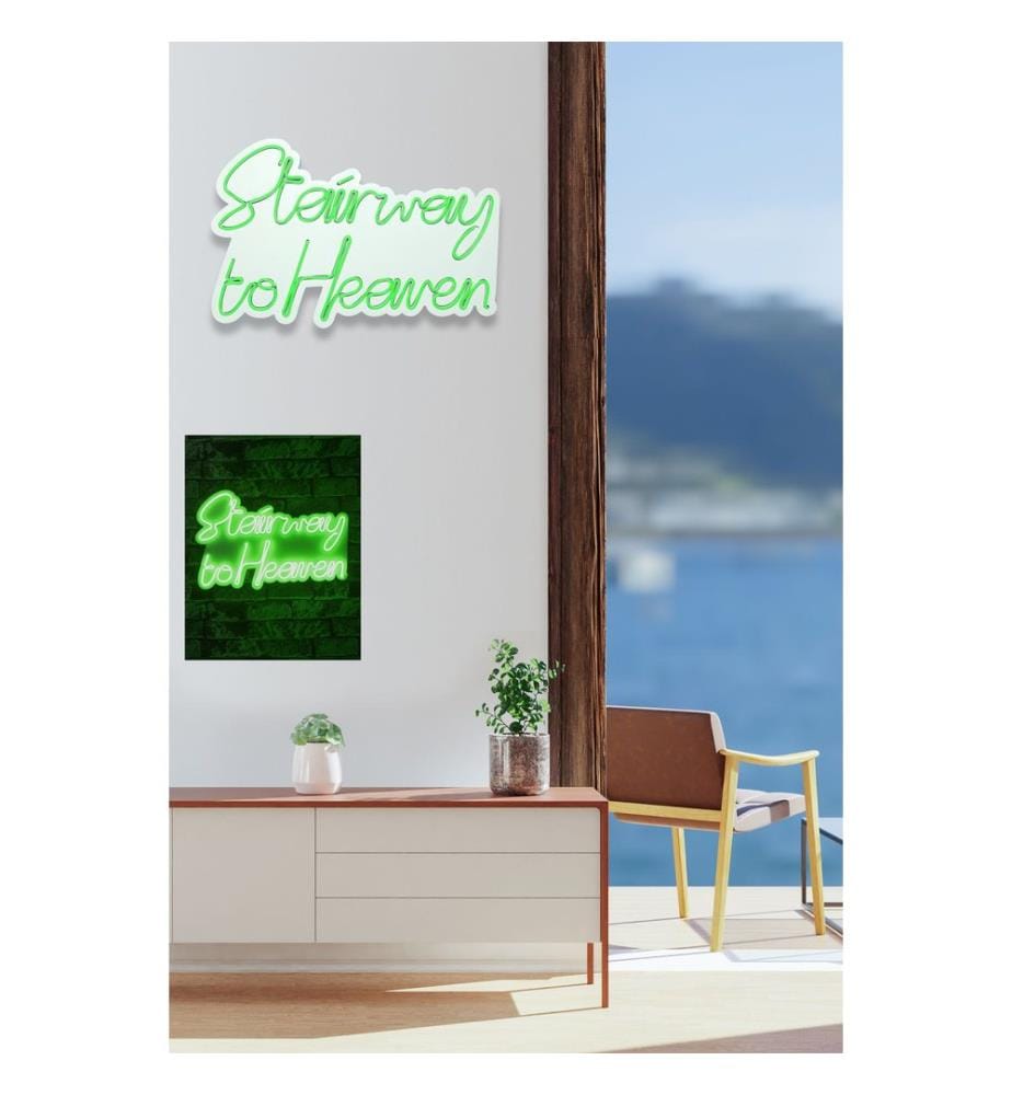 Illuminazione decorativa a LED in plastica, verde, strisce al neon flessibili, tensione di esercizio 12 V CC