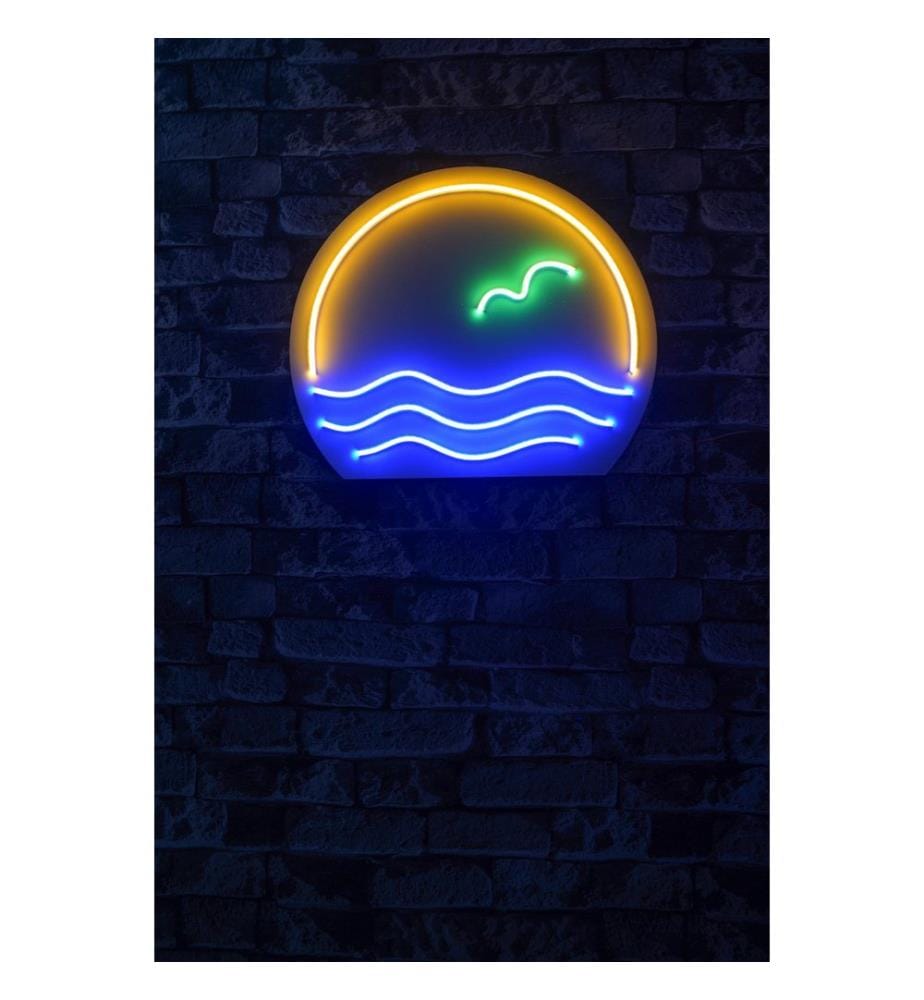 Illuminazione decorativa a LED in plastica, blu, verde, giallo, strisce al neon flessibili, tensione di esercizio 12 V CC