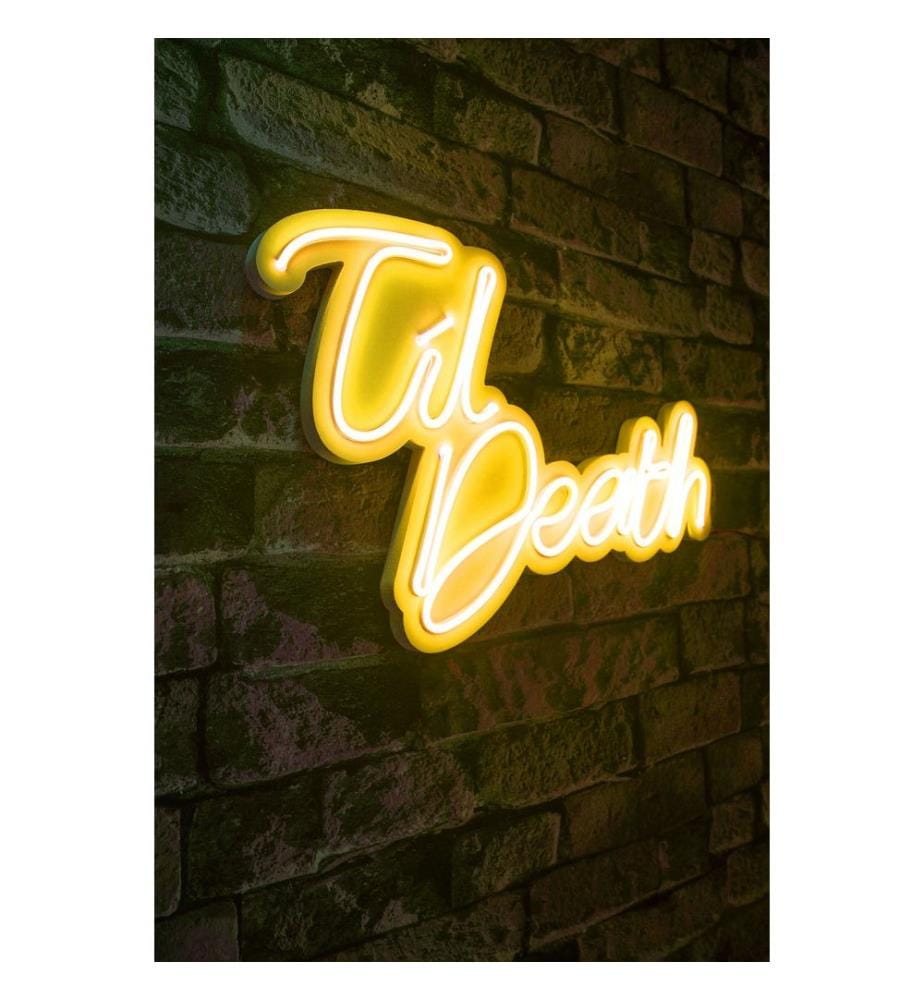 Éclairage décoratif à LED en plastique, jaune, bandes de néon flexibles, tension d'alimentation 12 V