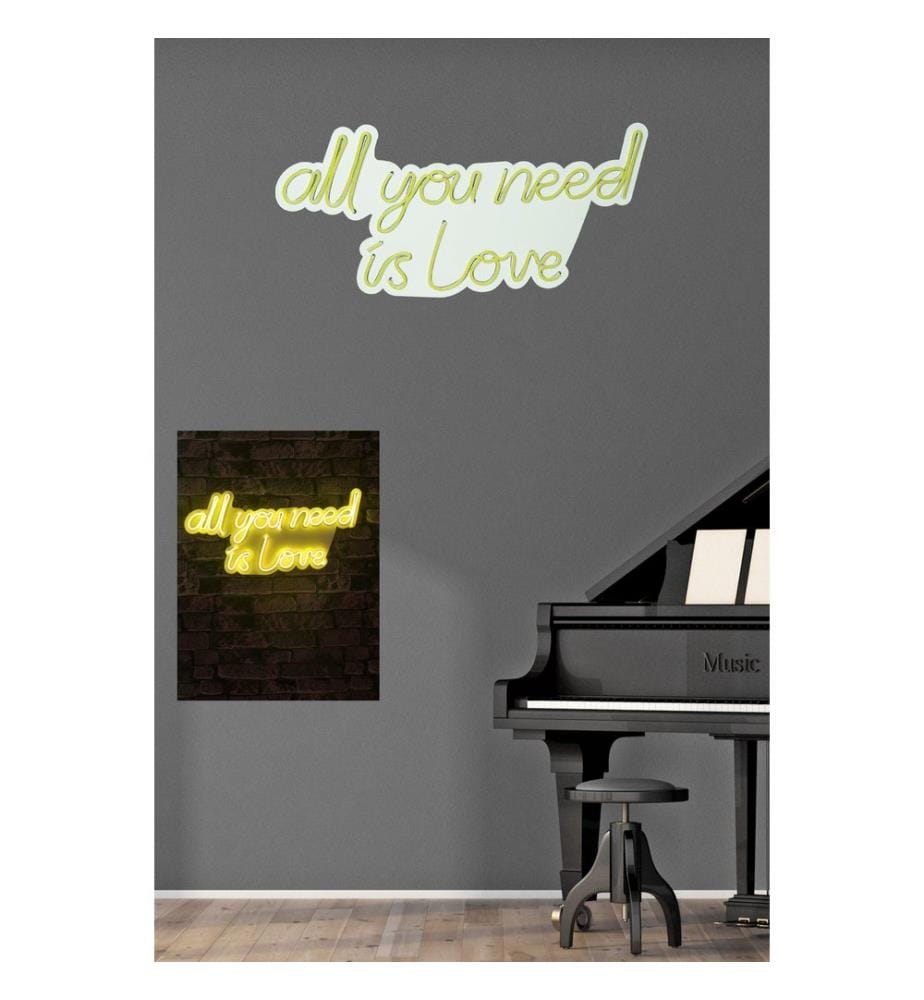 Éclairage décoratif à LED en plastique, jaune, bandes de néon flexibles, tension d'alimentation 12 V