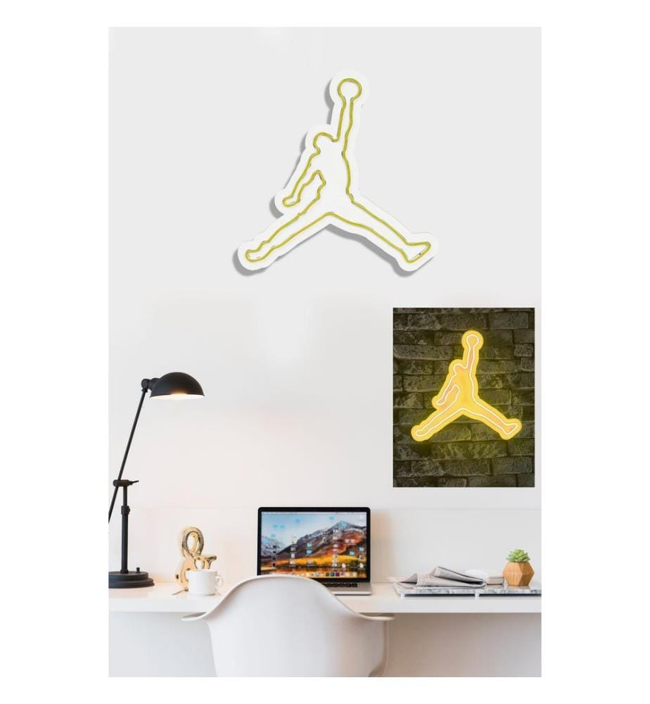 Illuminazione decorativa a LED in plastica, strisce al neon flessibili gialle, tensione di esercizio 12 V CC
