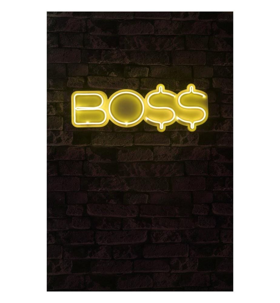 Illuminazione decorativa a LED in plastica, strisce al neon flessibili gialle, tensione di esercizio 12 V CC