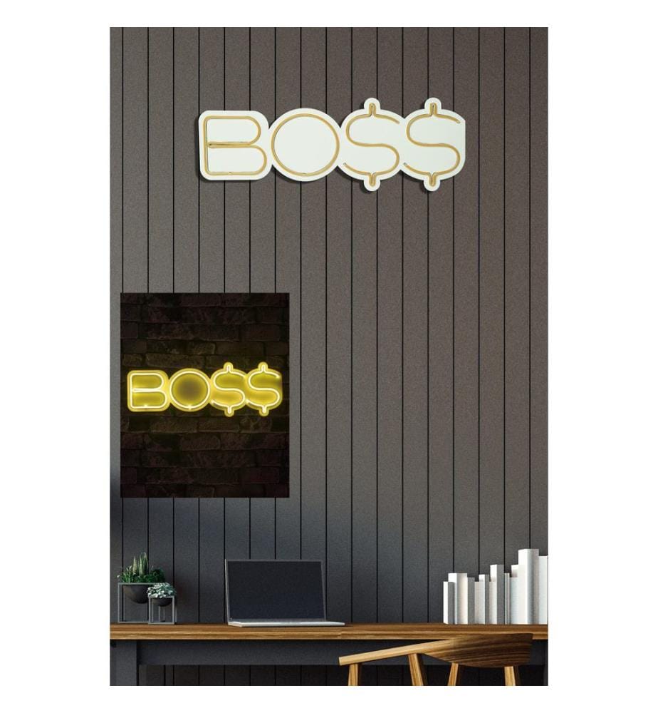 Illuminazione decorativa a LED in plastica, strisce al neon flessibili gialle, tensione di esercizio 12 V CC