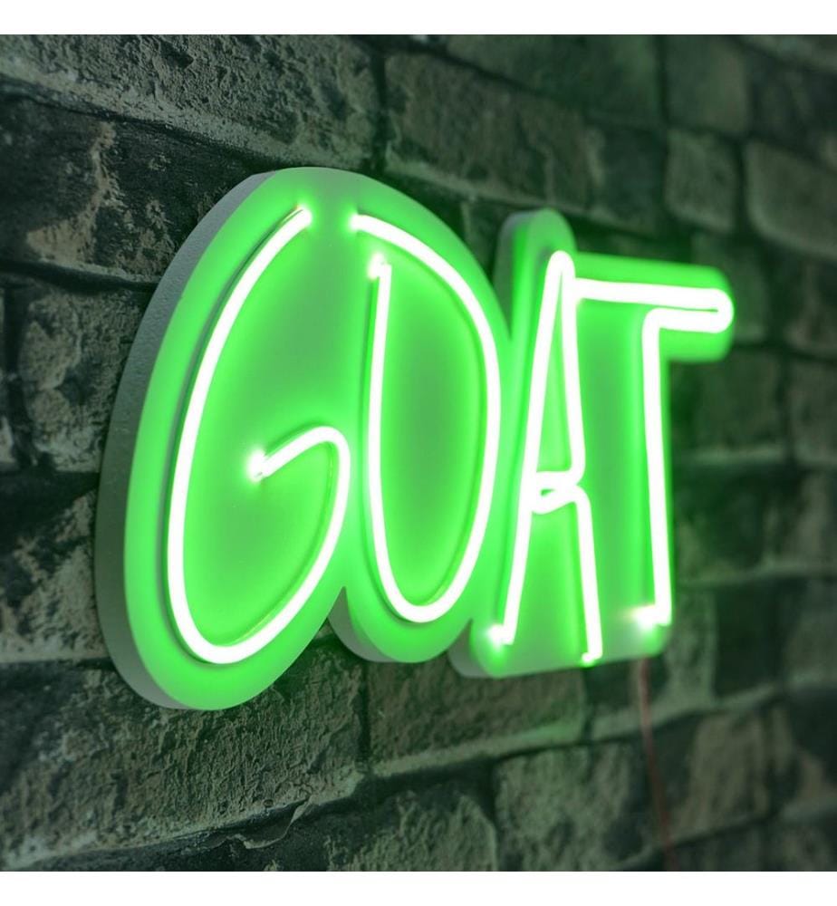 Éclairage décoratif à LED en plastique, vert, bandes de néon flexibles, tension d'alimentation 12 V