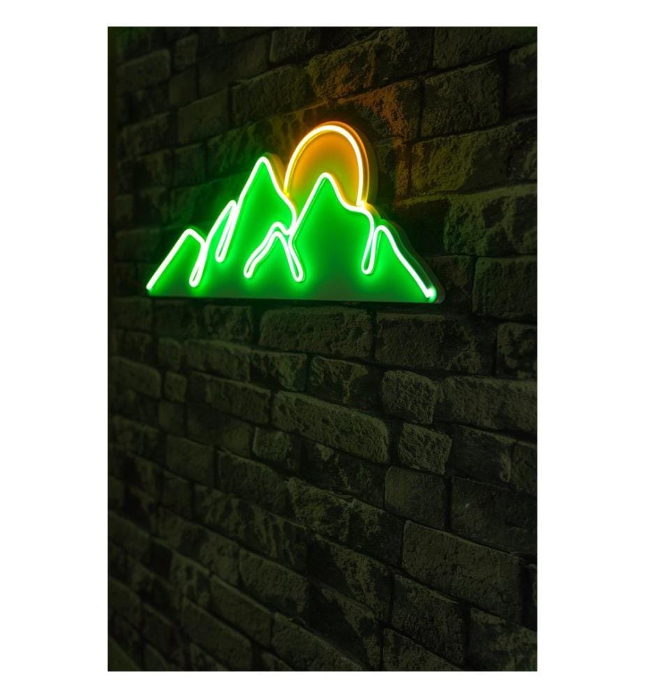 Illuminazione decorativa a LED in plastica, verde, giallo, strisce al neon flessibili, tensione di esercizio 12 V CC