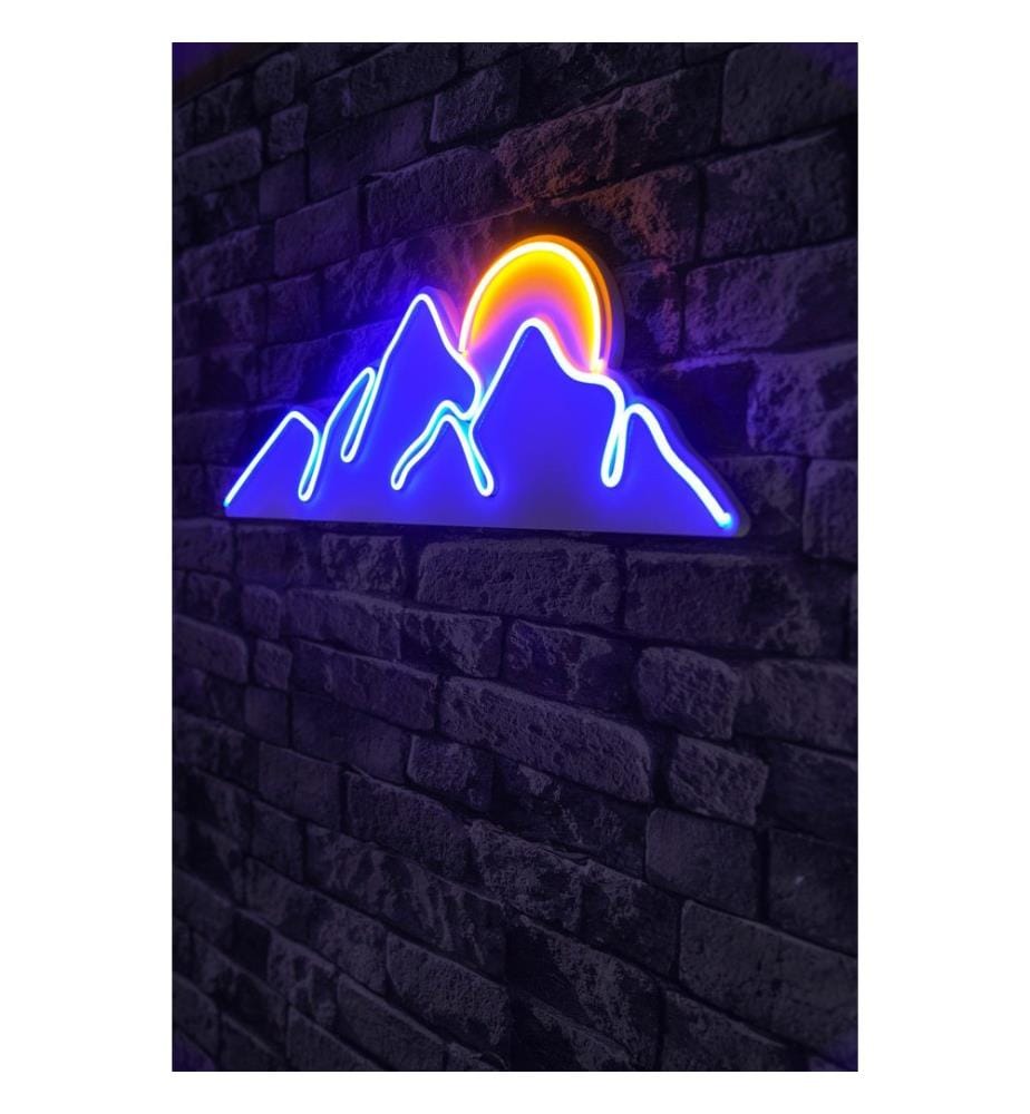 Illuminazione decorativa a LED in plastica, blu, giallo, strisce al neon flessibili, tensione di esercizio 12 V CC